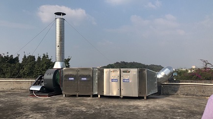 广州市白云区千鹤彩印包装厂废气处理设施